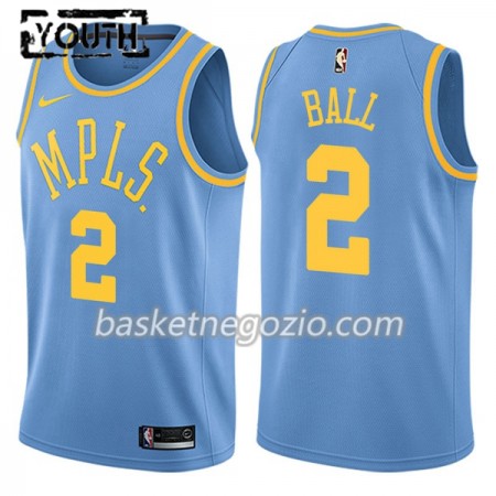 Canotte Bambino Los Angeles Lakers Lonzo Ball 2 Nike Hardwood Classics Swingman